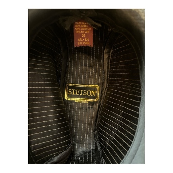 Stetson Grey Wool Blend Fedora Size Small 6 3/4- 6 7/8 - Picture 4 of 4